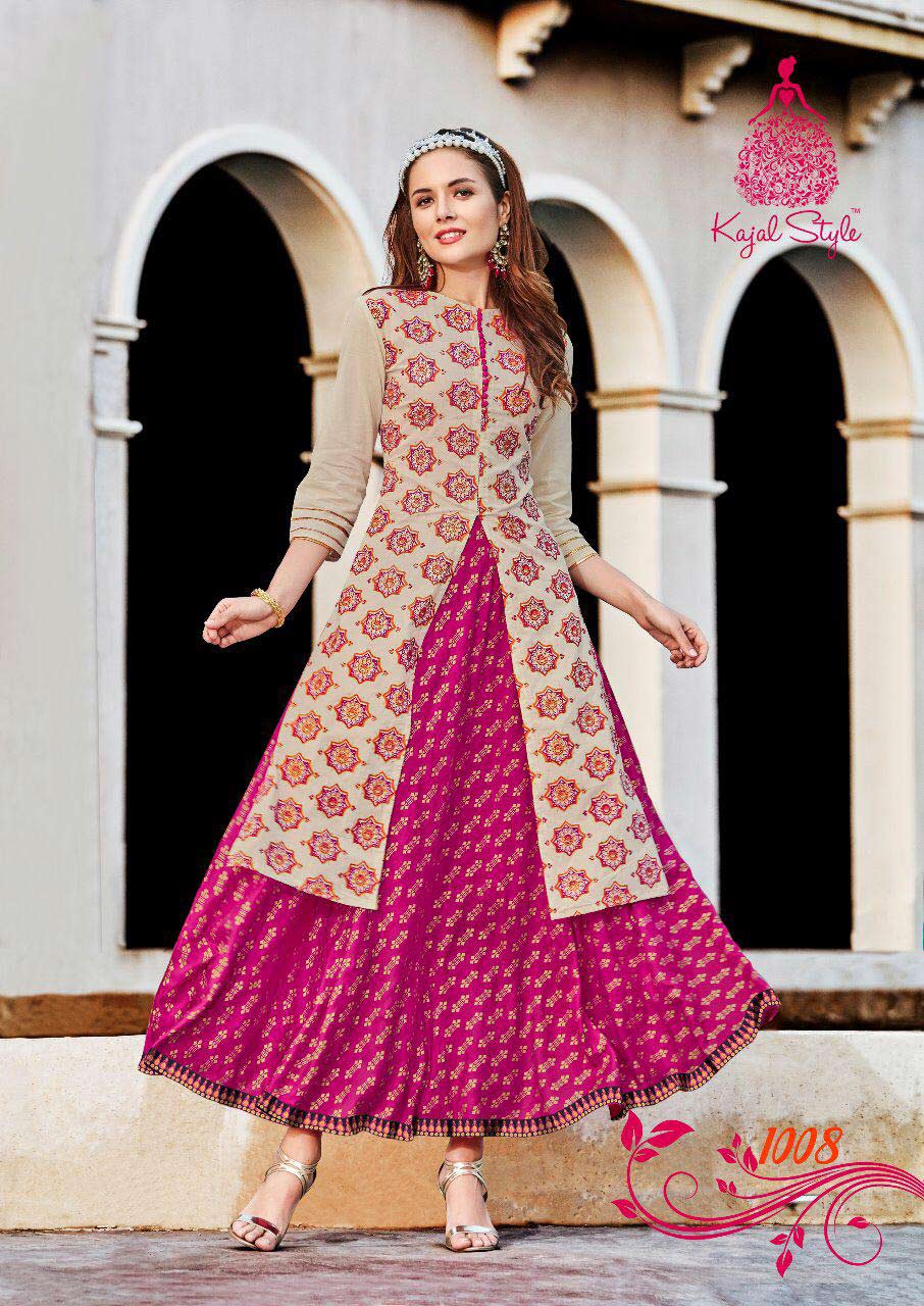Fashion Vogue Vol-1 Kajal Style Cora Print Kurti Set Fashion Vogue Vol-1 Kajal Style Cora Print Kurti Set